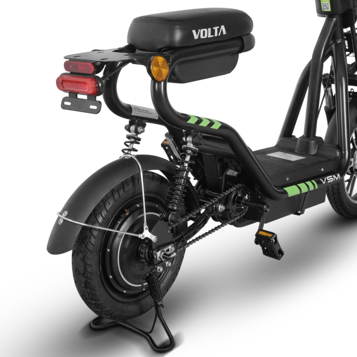 Scuter Electric Fara Permis Volta VSM, 220W, 25km/h, Autonomie Maxima 55km, Cu Pedale, Negru [7]