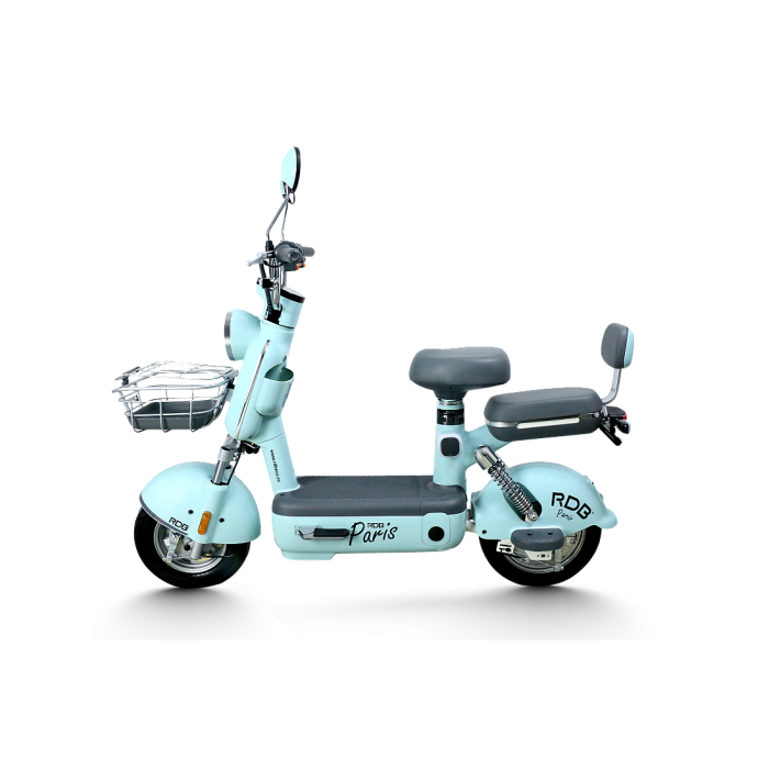 Scuter Electric RDB PARIS, 600W, fara permis, 48V 20Ah, 25km/h, Maro [8]
