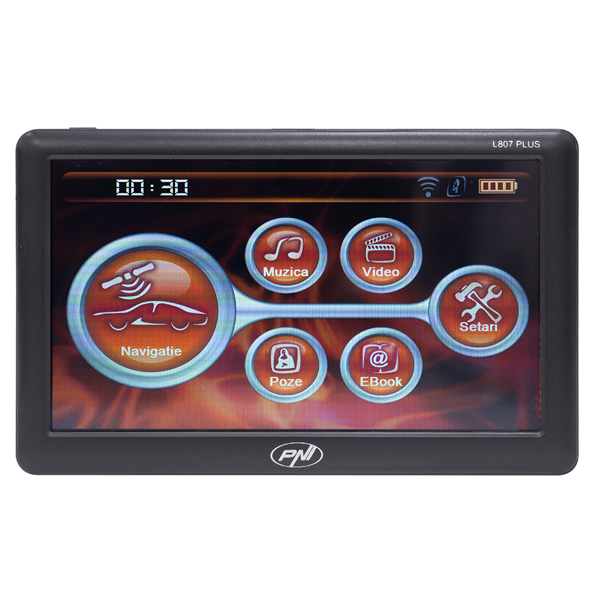 Sistem de navigatie portabil PNI L807 PLUS, diagonala 7", 800 MHz, 256MB DDR, 8GB memorie interna, FM transmitter, fara harta [3]