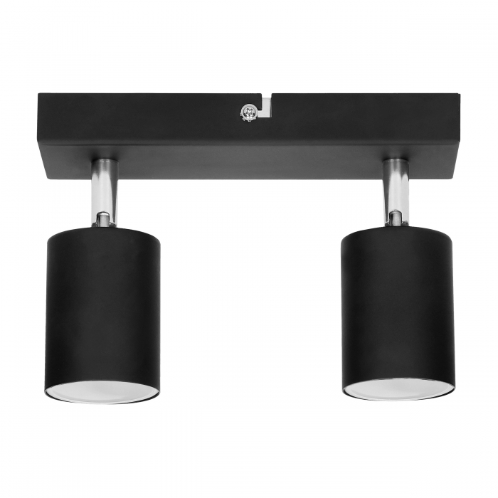 Bara spot ADVITI DOA SP2 AD-OP-6194BGU10, 2x50W, GU10, IP20, reglare directie lumina, instalare tavan/perete, negru [2]
