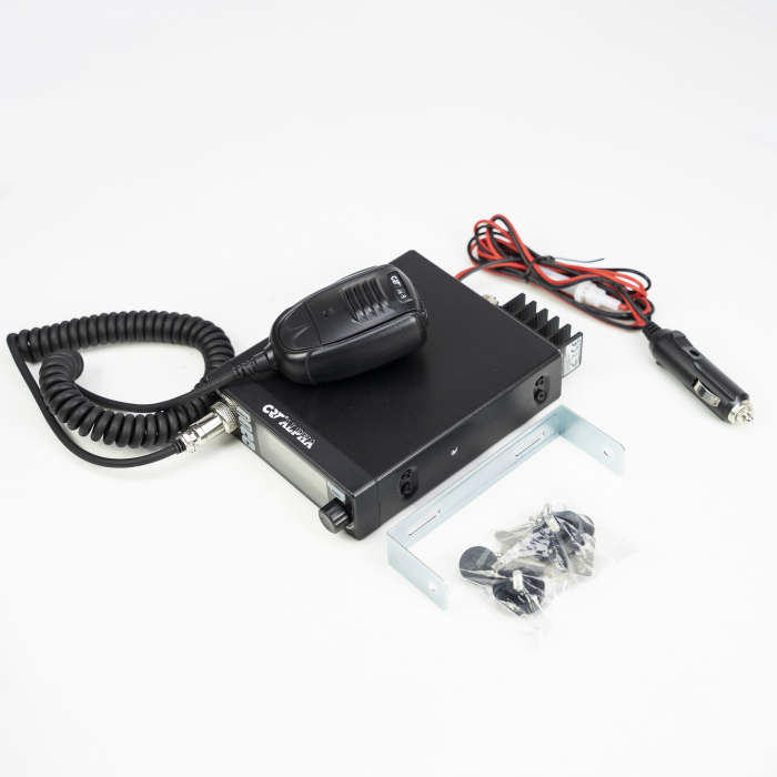 Statie radio CB CRT ALPHA, 4W, AM/FM, 12V/24V, ASQ, Scan, display color, meniu setari suplimentare [4]