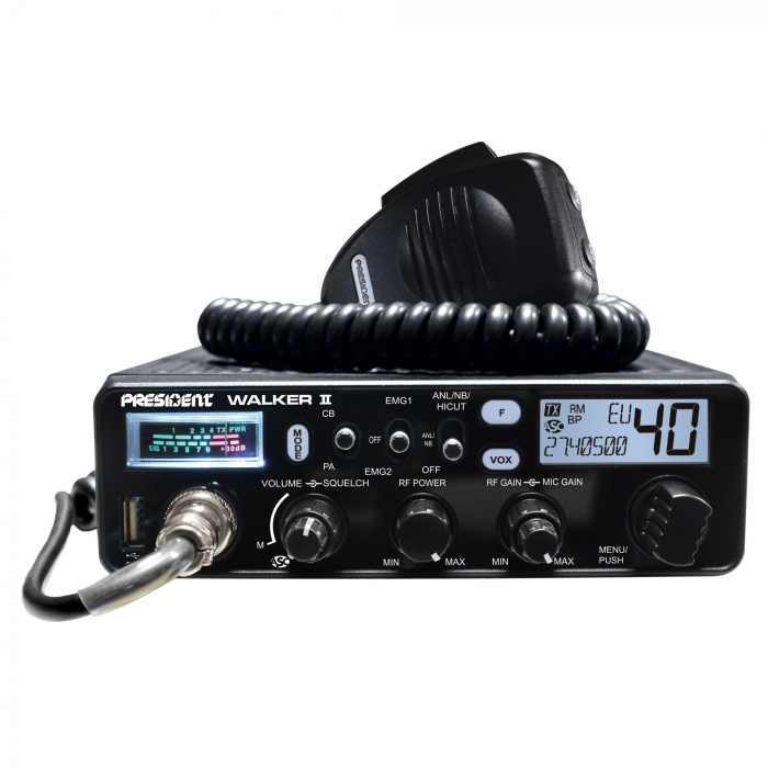Statie radio CB President WALKER II, squelch automat [2]