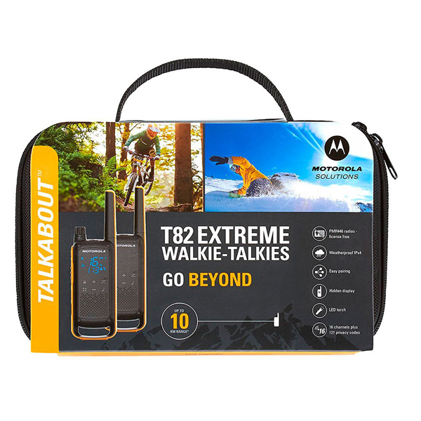 Statie radio PMR portabila Motorola Talkabout T82 Extreme, set 2 bucati, negru/galben [5]