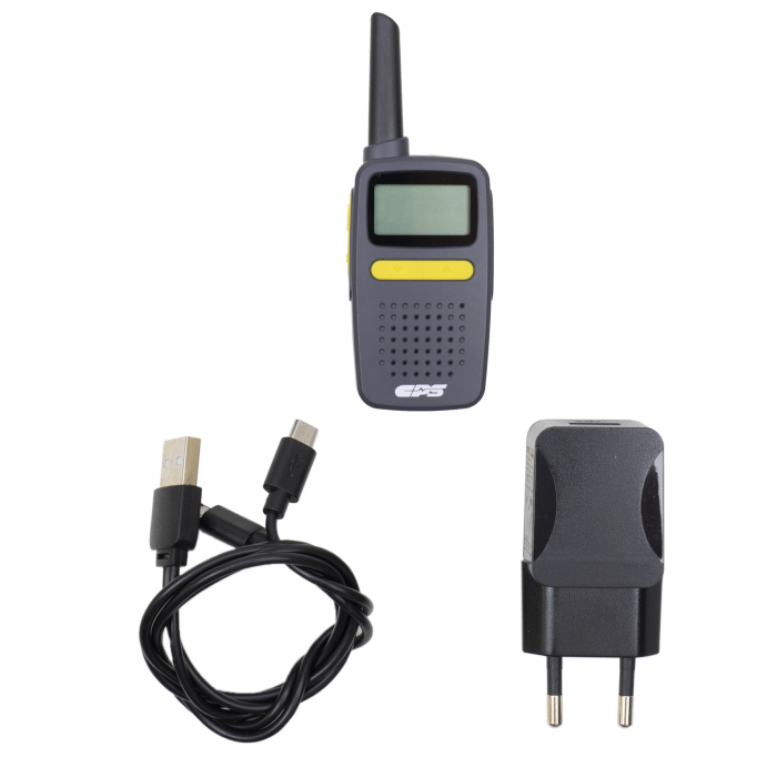 Statie radio PMR portabila PNI CP225, 8 canale, scanare canale, 1100 mAh, set 2 bucati, gri [6]