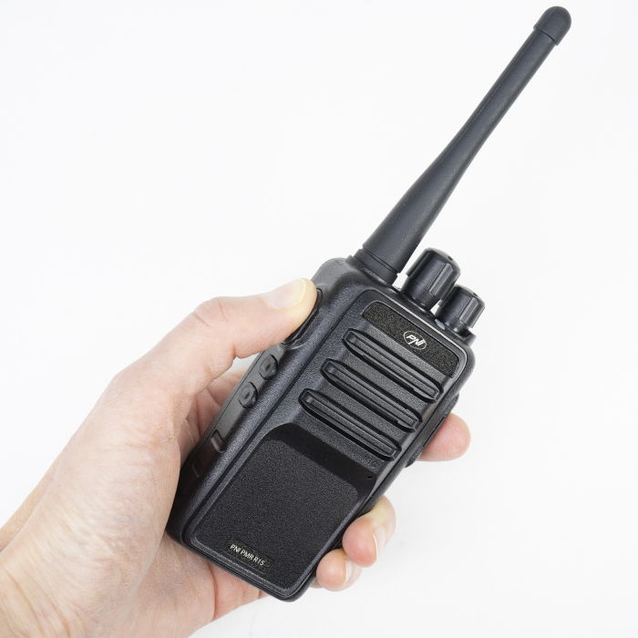 Statie radio portabila profesionala PNI PMR R15 0.5W, ASQ, TOT, monitor, programabila, acumulator 1200mAh [10]