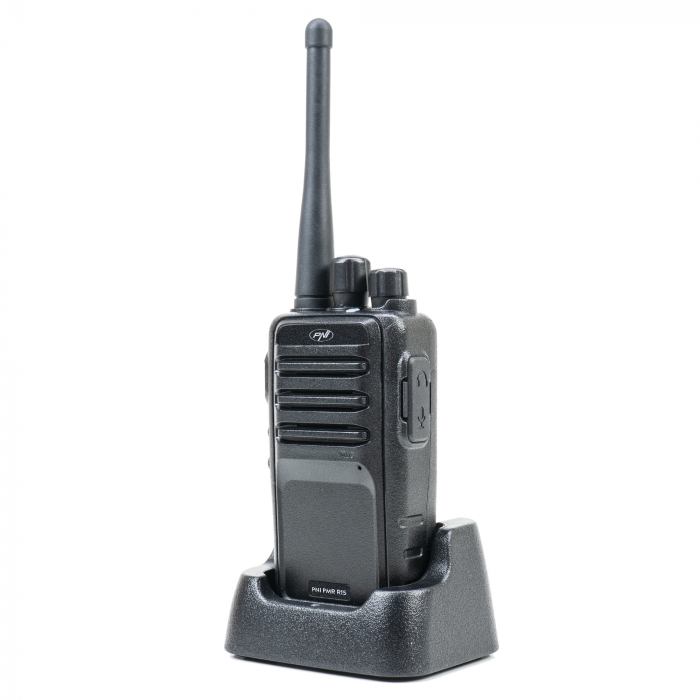 Statie radio portabila profesionala PNI PMR R15 0.5W, ASQ, TOT, monitor, programabila, acumulator 1200mAh [3]