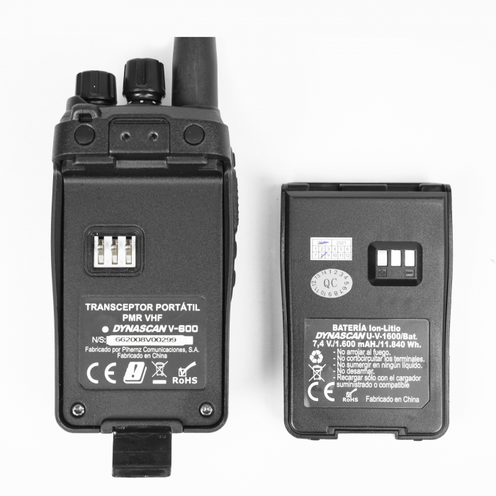 Statie radio portabila VHF PNI Dynascan V-600, 136-174 MHz, IP67, Scan, Scrambler, VOX [8]