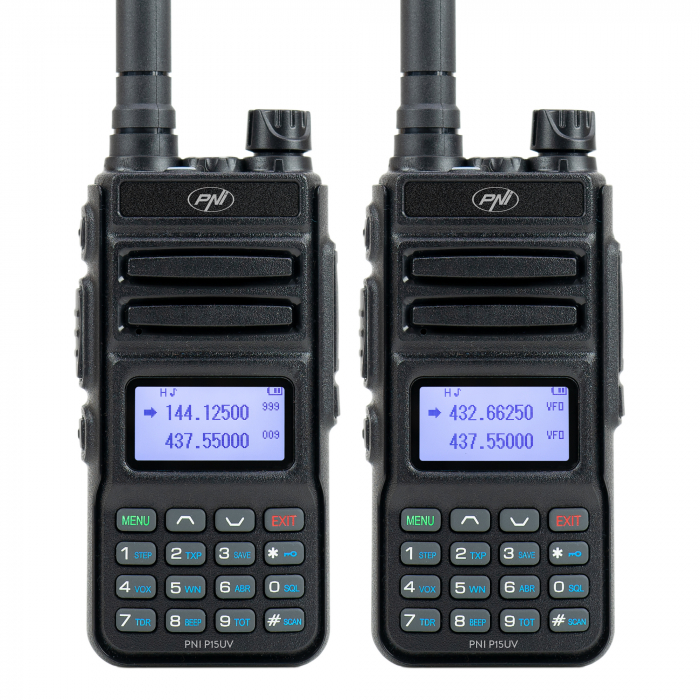 Statie radio portabila VHF/UHF PNI P15UV dual band, 144-146MHz/430-440Mhz, 999CH + acumulator 1500 mAh [7]