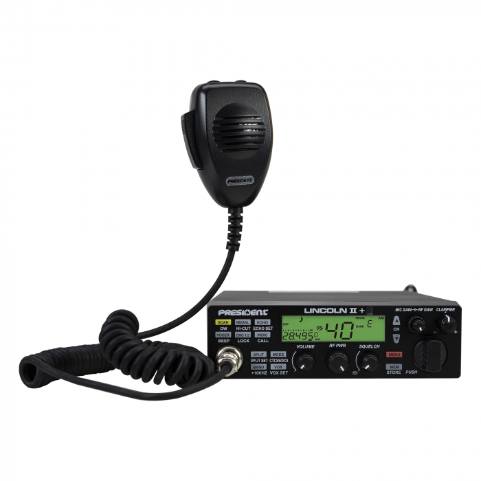 Statie radioamatori President LINCOLN II + ASC 10/12M, Roger Beep, ANL, NB, Hi-Cut Filter, AM-FM-USB-LSB-CW, Programabila, 12V [6]