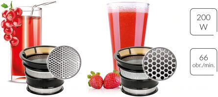 Storcator de fructe si legume MPM MSO-16, 200W, 60 rotatii/minut, fara BPA, functie REVERSE, protectie anti-picurare,negru [4]