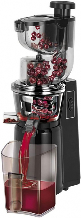 Storcator de fructe si legume MPM MSO-16, 200W, 60 rotatii/minut, fara BPA, functie REVERSE, protectie anti-picurare,negru [3]