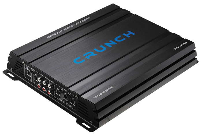Pachet bass auto subwoofer Crunch CRB200, 200W RMS + amplificator Crunch GPX1000.4, 4 canale, 500 W RMS + Kit cablu amplificator [4]