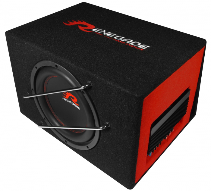 Subwoofer auto activ Renegade RXV1000A, 25 cm, 200 W RMS [2]