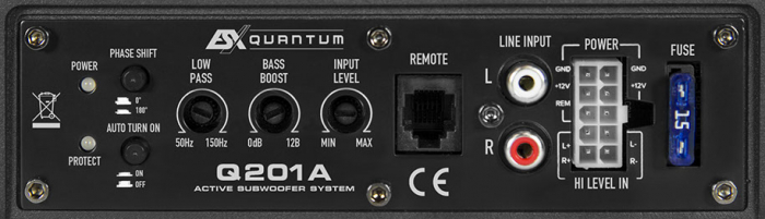 Subwoofer auto activ ESX Quantum Q201A, 20 cm, 100W RMS [4]