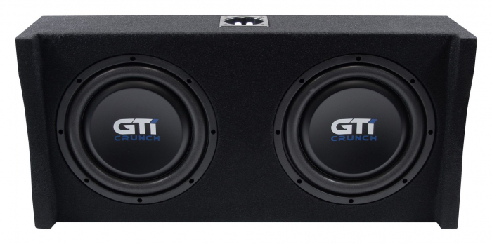 Subwoofer auto dual Crunch GTI250S, 2 X 25 cm, 250 W RMS [1]
