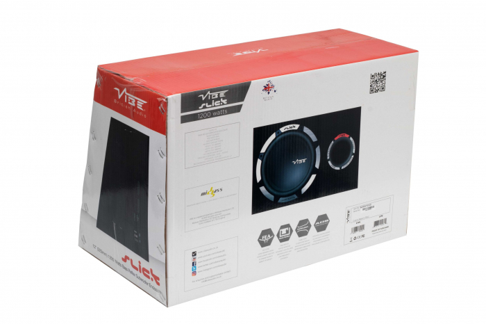 Subwoofer auto VIBE SLICKV12-V2, 30 cm, 400W RMS [5]