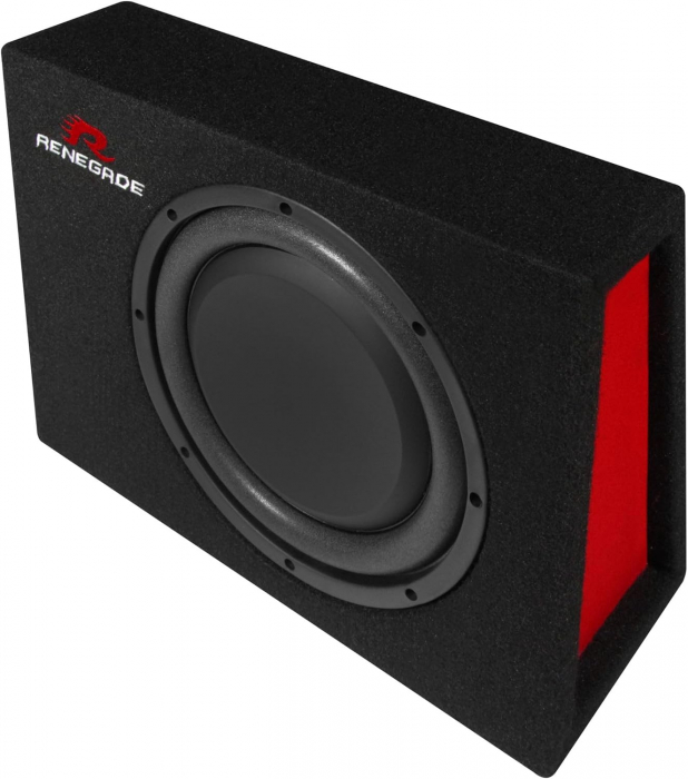 Subwoofer auto slim Renegade RXS1000, 25 cm, 200W RMS [2]