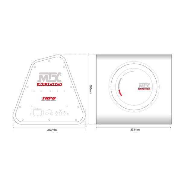Subwoofer auto MTX TRP8, 20 cm, 120W RMS [3]
