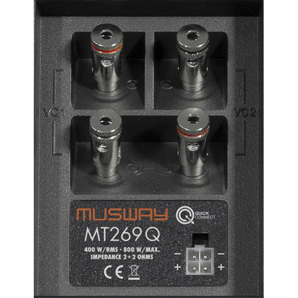 Subwoofer auto Musway MT269Q, 15 x 23 cm, 400W RMS, dual [2]