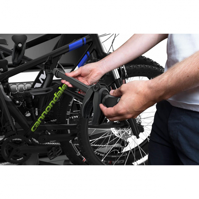Suport auto pentru 3 biciclete Thule VeloSpace 939 XT3 cu prindere pe carligul de remorcare, negru [7]
