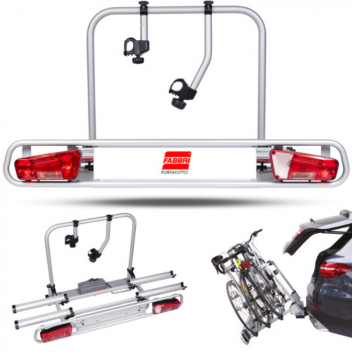 Suport auto pentru 2 biciclete Fabbri BICI EXCLUSIVE DELUXE 2 SP.13, cu prindere pe carligul de remorcare [2]