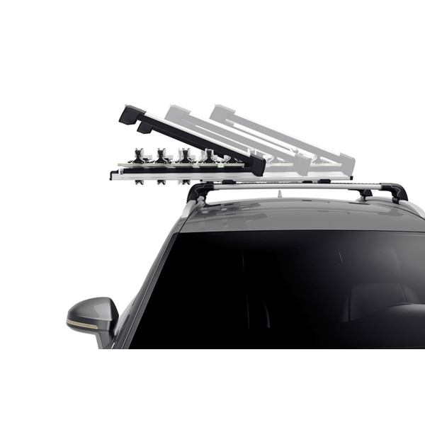 Suport schi Thule SnowPack Xtender 7325, pentru 5 perechi de schiuri sau 2 placi de snowboard, cu prindere pe bare transversale din aluminiu [7]