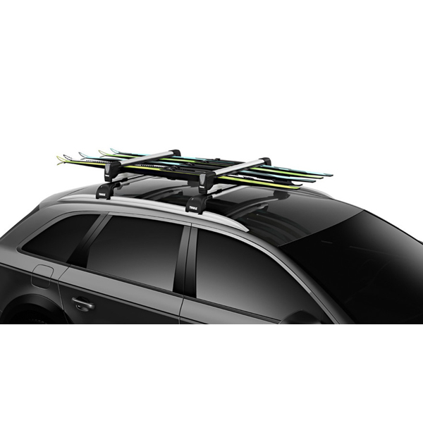 Suport schi Thule SnowPack Xtender 7325, pentru 5 perechi de schiuri sau 2 placi de snowboard, cu prindere pe bare transversale din aluminiu [3]