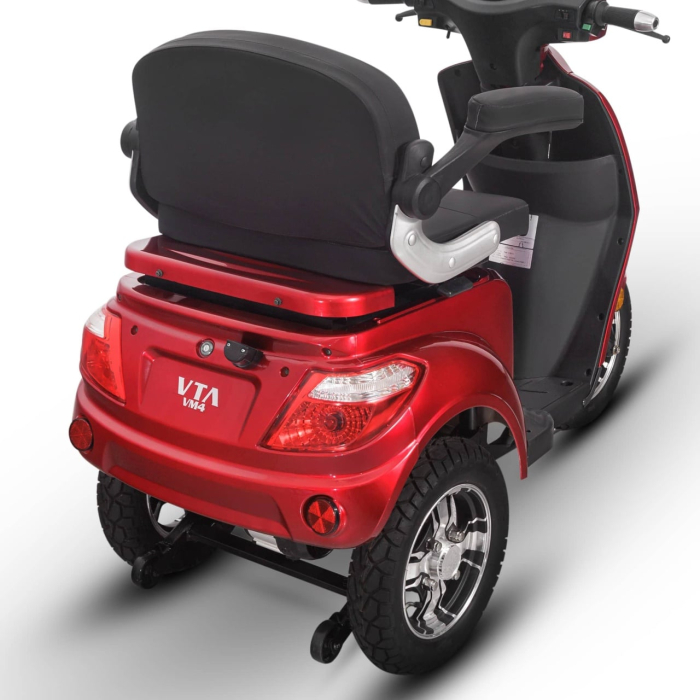 Triciclu Electric Fara Permis Volta VM4, 1000W, 25km/h, Autonomie Maxima 50km, Rosu [3]