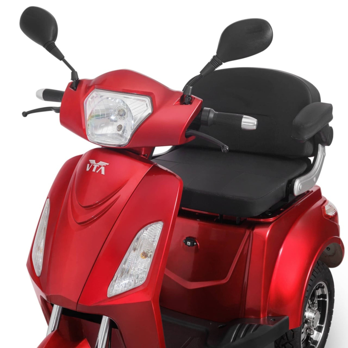 Triciclu Electric Fara Permis Volta VM4, 1000W, 25km/h, Autonomie Maxima 50km, Rosu [4]