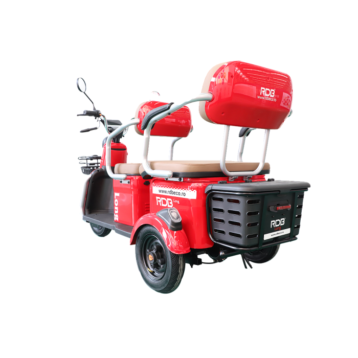 Triciclu Electric RDB LONG, fara permis, 2000W, 25km/h, Albastru [10]