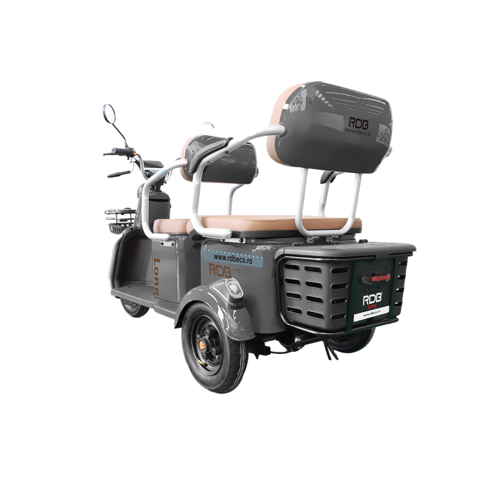 Triciclu Electric RDB LONG, fara permis, 2000W, 25km/h, Negru [4]