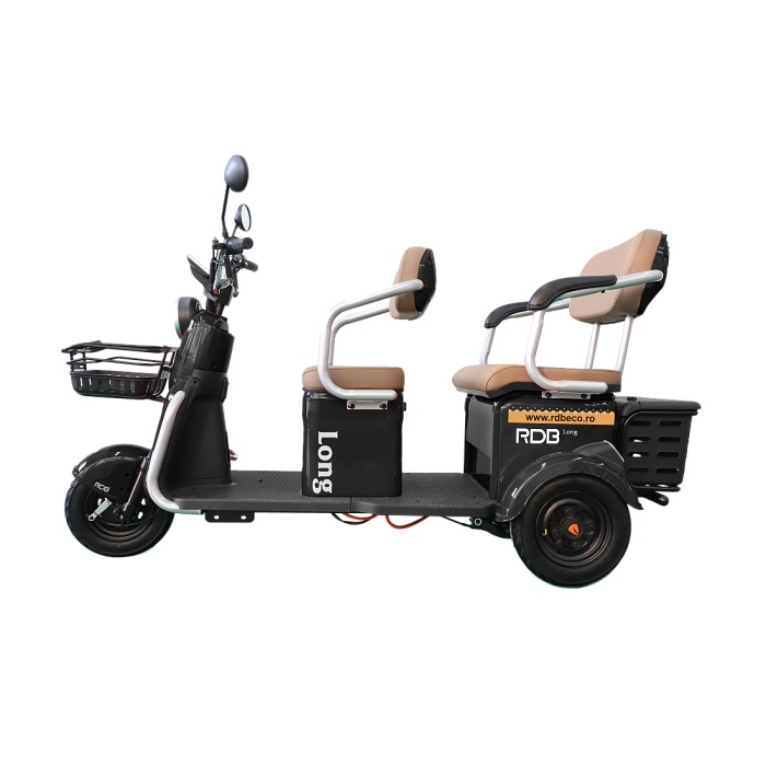 Triciclu Electric RDB LONG, fara permis, 2000W, 25km/h, Albastru [9]