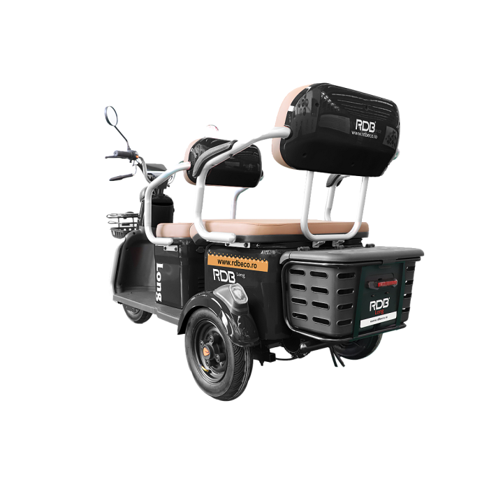 Triciclu Electric RDB LONG, fara permis, 2000W, 25km/h, Gri [3]