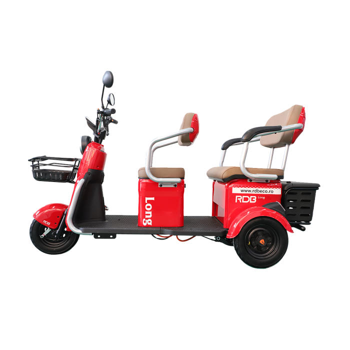 Triciclu Electric RDB LONG, fara permis, 2000W, 25km/h, Albastru [11]