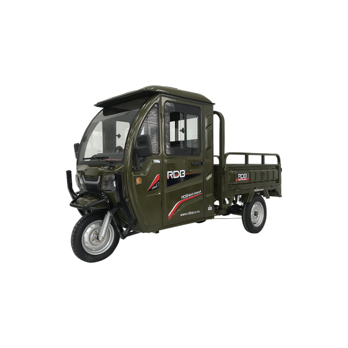 Triciclu electric, RDB MAX-Klass4, acoperis inchis, fara permis, 72V 32Ah, 4000W, 25km/h , Rosu [18]
