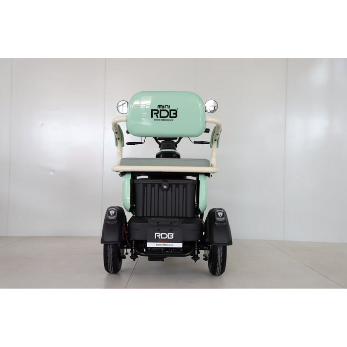 Triciclu Electric RDB MINI, fara permis, 2000W, 25km/h, Rosu [4]