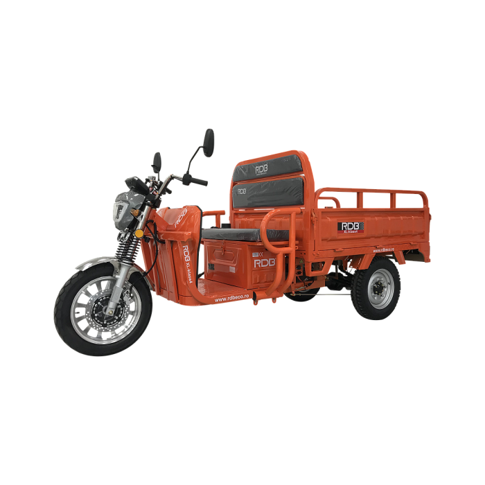 Triciclu electric RDB XL-Klass4,  4000W, 72V 45Ah, 25km/h, HIDRAULIC, Portocaliu [4]