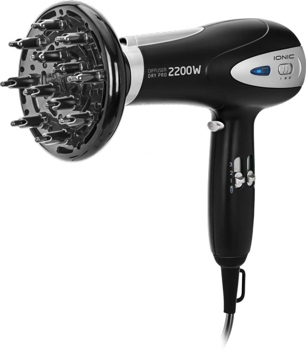 Uscator de par MPM MSW-15, 2200W, functie ionizare, 3 trepte de temperatura, 2 trepte de viteza, concentrator, difuzor, negru [4]