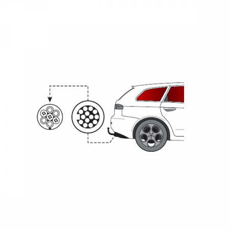 Adaptor priza Thule 9907, 13 pini la 7 pini [1]