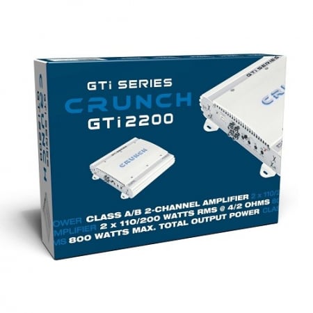 Amplificator auto Crunch GTI-2200, 2 canale, 220W RMS/2 Ohmi [3]