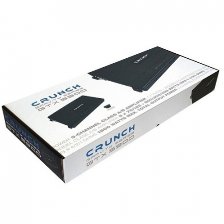 Amplificator auto Crunch GTX-5900, 5 canale, 4x125W + 1X300W RMS/2 Ohmi [2]