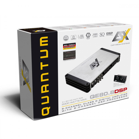 Amplificator auto ESX Quantum QE80.8DSP, 8 canale, DSP, 750W RMS [3]