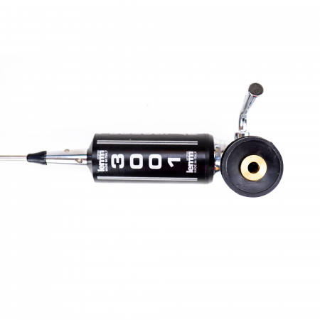 Antena CB LEMM AT-3001 TURBOSTAR Black 200 cm, cu cablu RG58 4 m + mufa PL259-GR, 26,5 - 28 MHz, rabatabila [3]