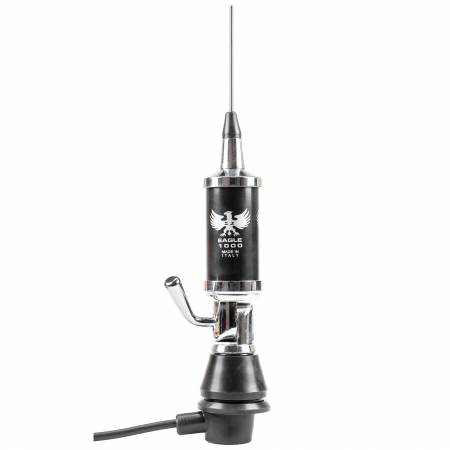 Antene statii CB - Antena CB LEMM EAGLE AT 1000, lungime 165 cm, castig 3dB, 26.5-27.5 MHz, 600W, cablu RG58 4m