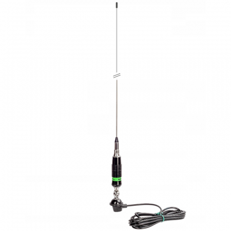Antene statii CB - Antena CB LEMM Magnum AT-71, lungime 170 cm, castig 3dB, 26.5-28Mhz, 600W, cablu RG58 4m
