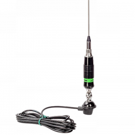 Antena CB LEMM Magnum AT-71, lungime 170 cm, castig 3dB, 26.5-28Mhz, 600W, cablu RG58 4m [4]