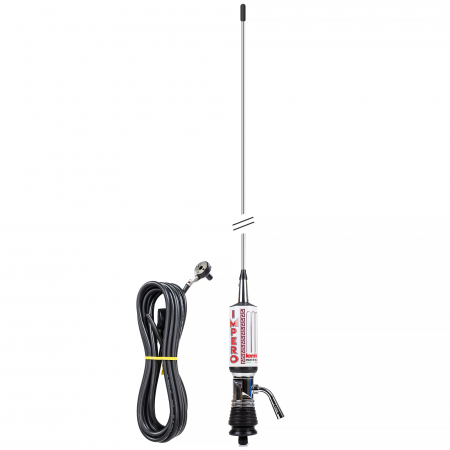 Antena CB LEMM TURBO IMPERO, alb, lungime 200 cm, castig 7dB, 26.5-28Mhz, 2500W, cablu RG58 4m [2]