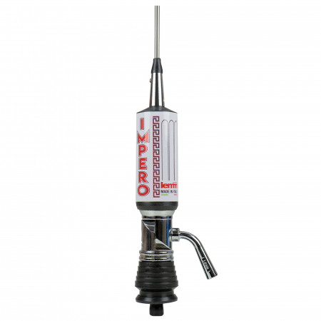 Antena CB LEMM TURBO IMPERO, Silver, lungime 200 cm, castig 7dB, 26.5-28Mhz, 2500W, cablu RG58 4m [2]