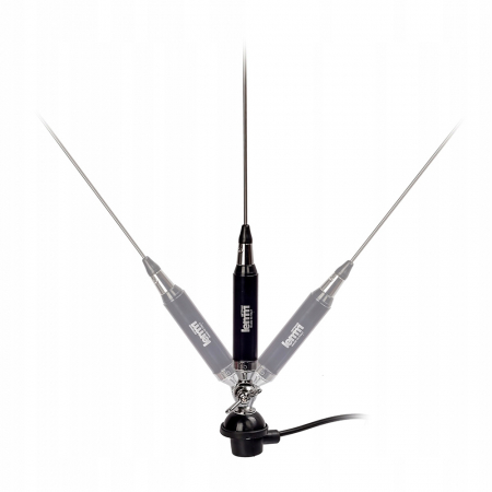 Antena CB LEMM Z2000-AT 1500, lungime 167 cm, castig 3dB, 26.5-28.0 MHz, 300W, cablu RG58 4 m [4]
