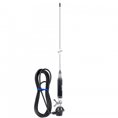 Antene statii CB - Antena CB LEMM Z2000-AT 1500, lungime 167 cm, castig 3dB, 26.5-28.0 MHz, 300W, cablu RG58 4 m